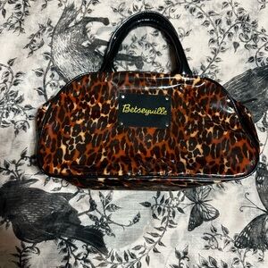 Betsey Johnson Betseyville PVC purse and makeup bag